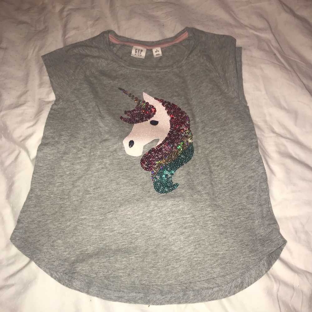 Gap kids unicorn sequined shirt
